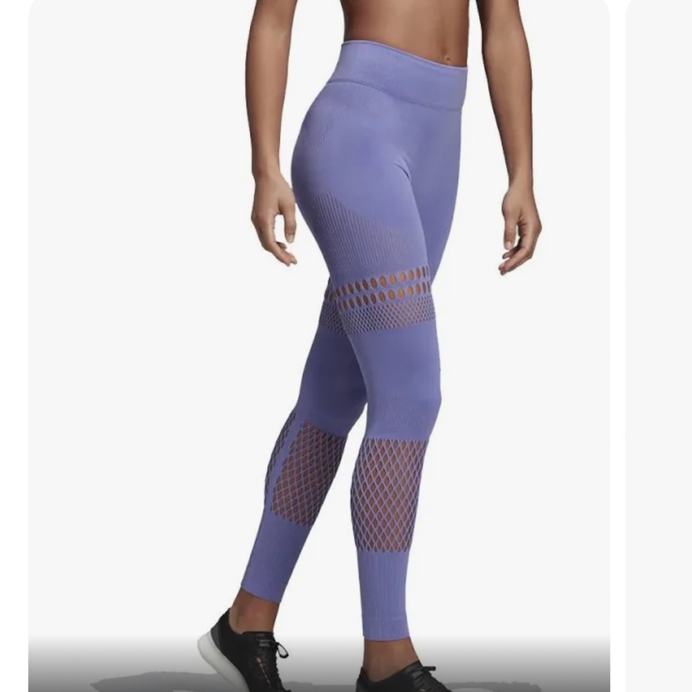 Adidas Stella McCartney Warp Knit Tights Purple